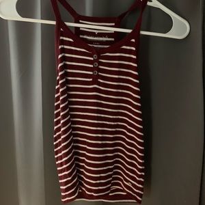 Red/white striped tank
